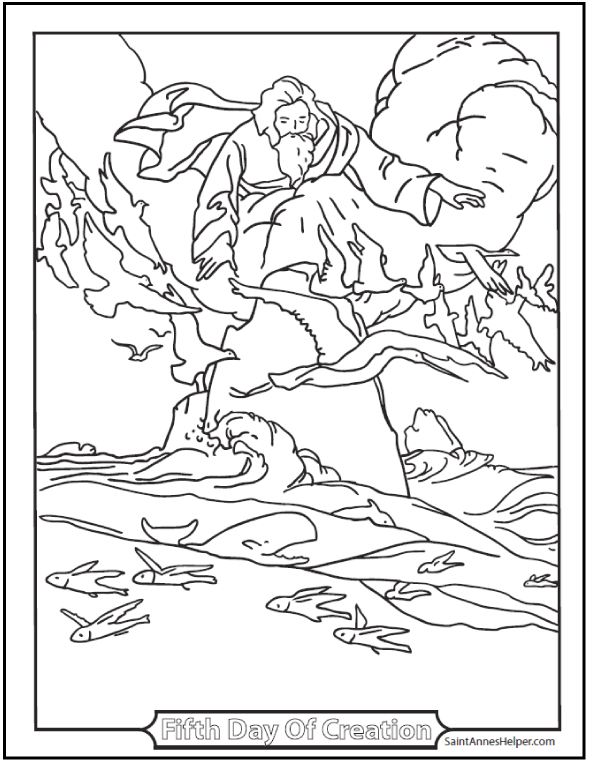 45+ Bible Story Coloring Pages: Creation, Jesus & Mary, Miracles, Parables