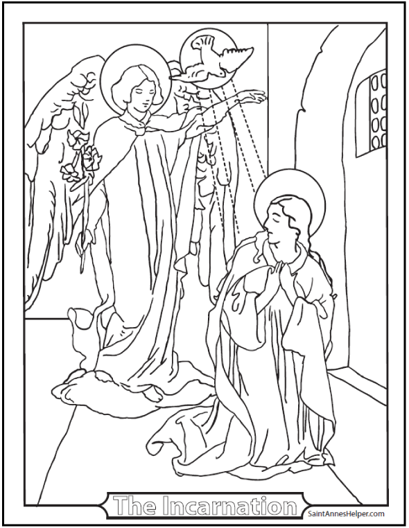 Incarnation Coloring Page - Fiat!
