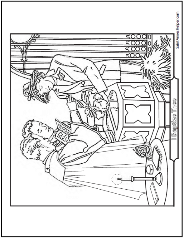 sacrament baptism coloring pages - photo #26