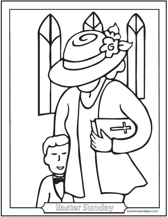 a church chose helpers coloring pages - photo #2