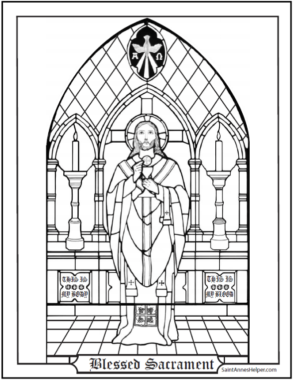 sacraments of the catholic church coloring pages - photo #45