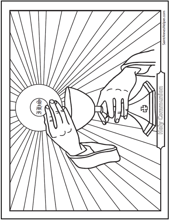 sacraments of the catholic church coloring pages - photo #48