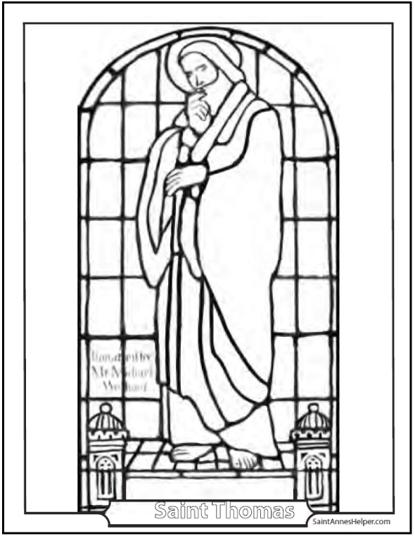 Catholic Saint Coloring Pages