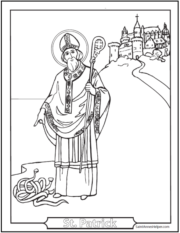 saint patrick and coloring pages - photo #33