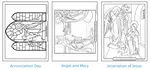 3-annunciation-coloring-pages b/w SnipIt