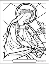 21+ Stained Glass Coloring Pages & Church Windows