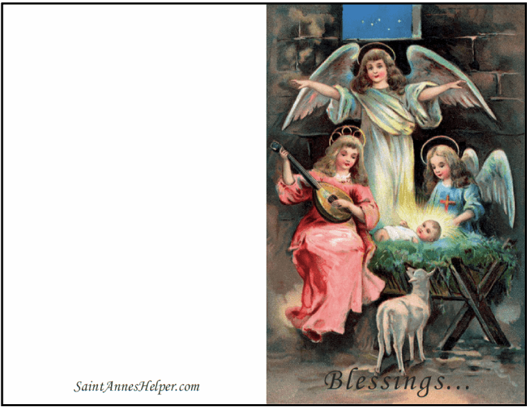 Printable Religious Christmas Cards