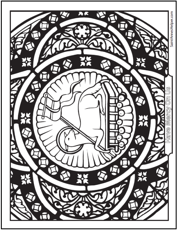 86 Christian Symbols Coloring Pages Download Free Images