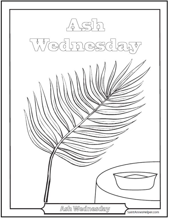 Ash Wednesday Coloring Pages: Start Lent Well