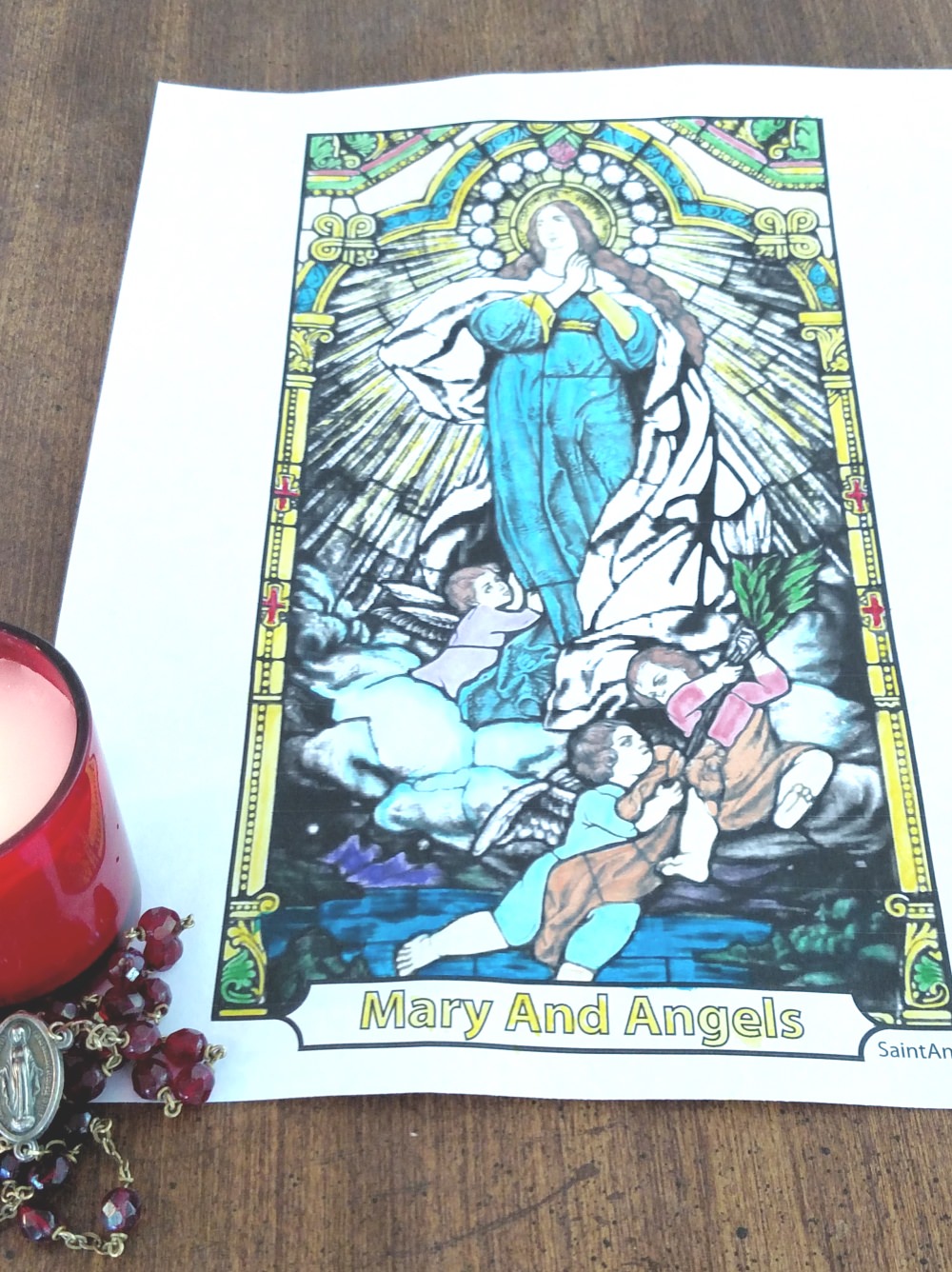 Assumption Day Coloring Page: Feast of the Assumption, August 15