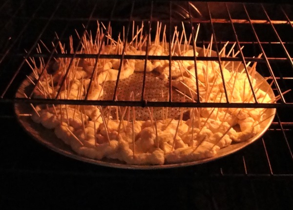 Bake the Crown of Thorns - 350 degrees.