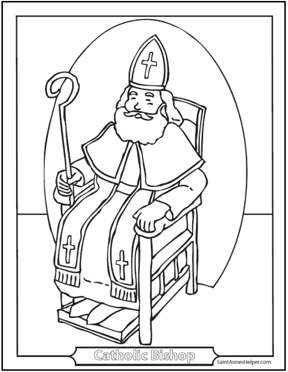 saint of the day coloring pages - photo #40