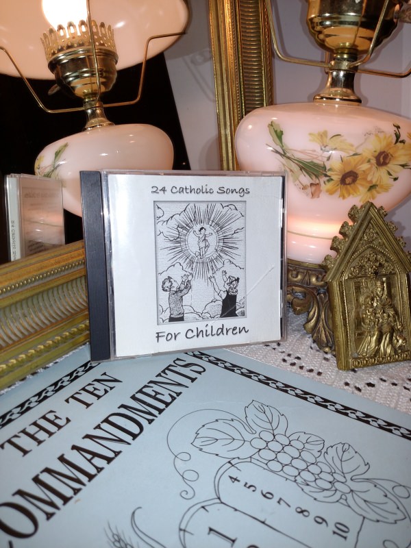 Catholic Ten Commandments Coloring Book and CD