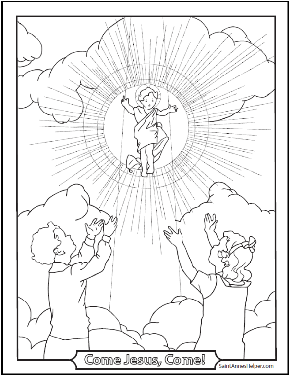 Jesus Printable Christmas Coloring Page