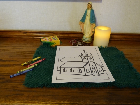 Easy Church Coloring Pages To Print