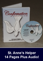 Catholic Confirmation Audio Book CD and cover.