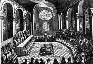 The Council of Trent image of Bishops.