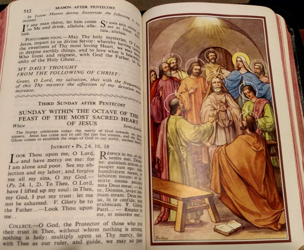 Feast of the Sacred Heart of Jesus Mass: Communion and Daily Thought.