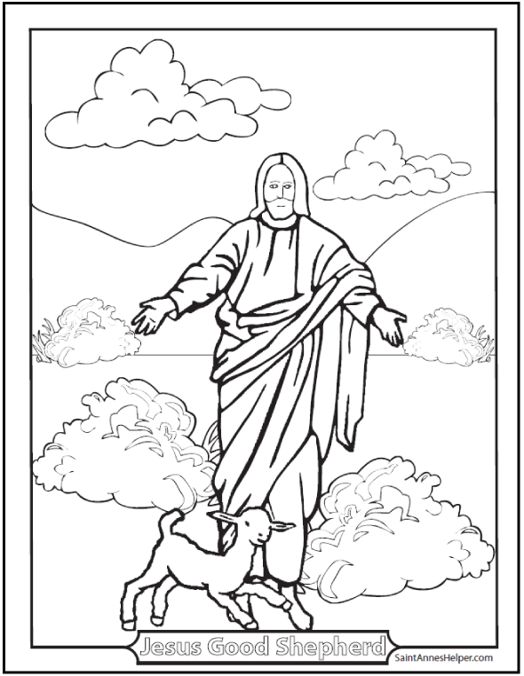 ascension coloring pages of jesus