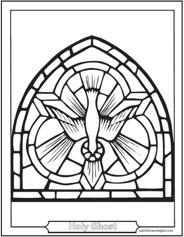 Holy Ghost Coloring Page