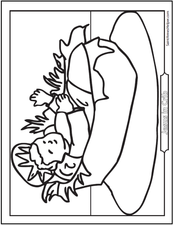 childrens bible coloring pages of jesus birth