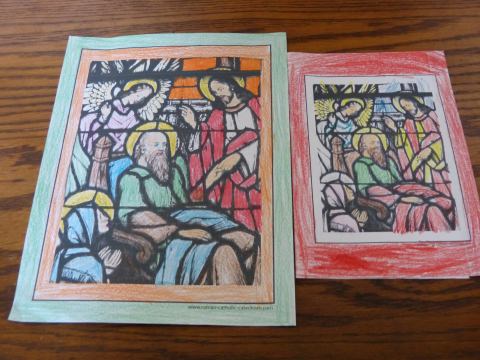 The Holy Family Coloring Page for Father's Day