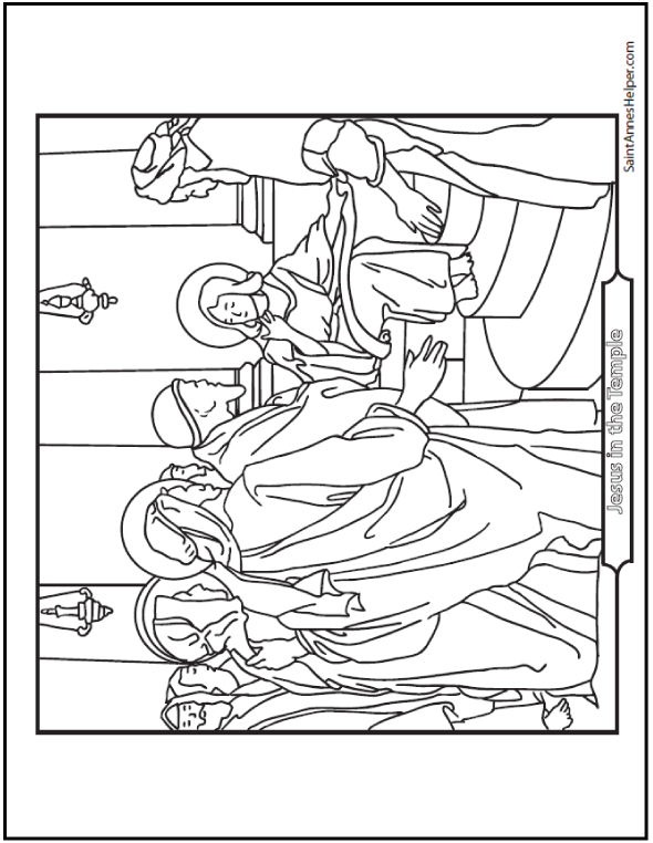 45 Bible Story Coloring Pages Creation Jesus Miracles Parables