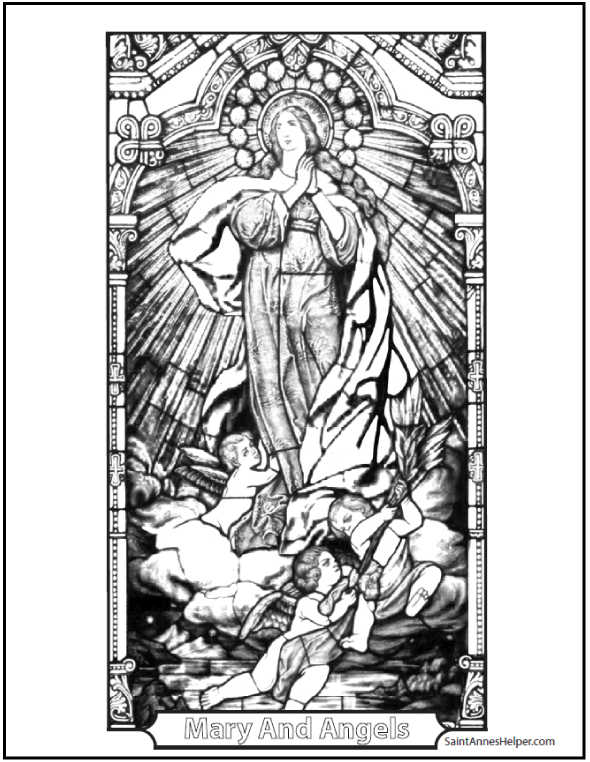 150+ Catholic Coloring Pages ️+ ️ Sacraments, Rosary, Saints, Bible