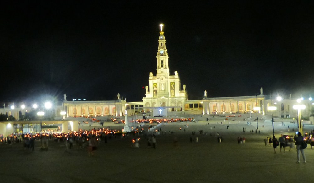 Pilgrimage to Fatima - 2017 candle lit procession in honor of Our Lady of Fatima. Pilgrimage to Fatima - 2017