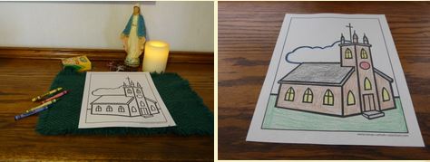 Church Coloring Pages to print