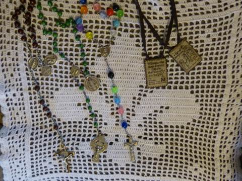 Large Bead Rosaries And Brown Scapular To Have Handy For The Sacrament of Extreme Unction.