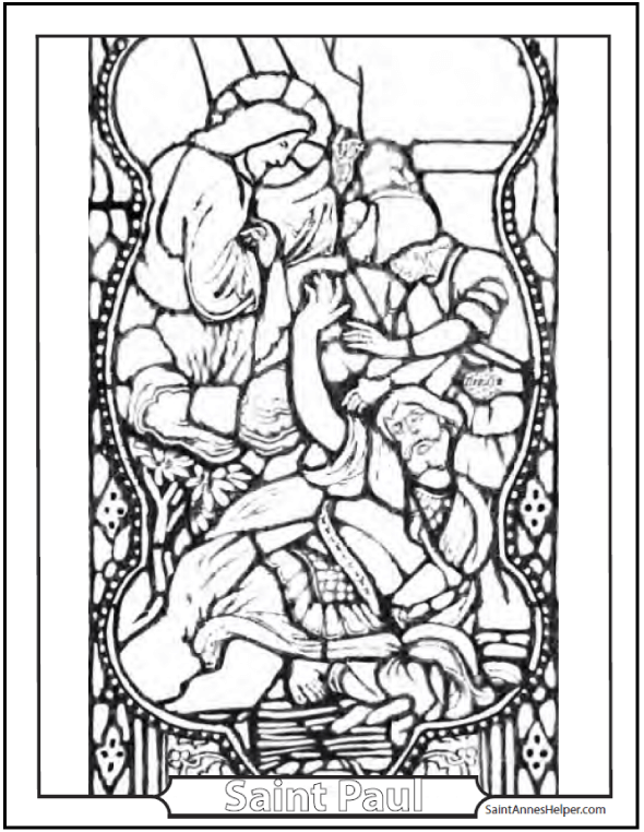 Download 21+ Stained Glass Coloring Pages & Church Windows