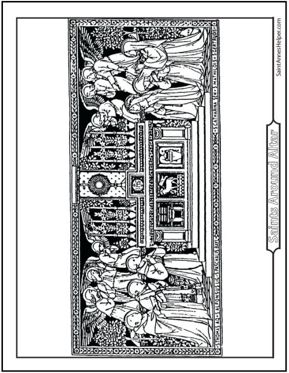 All Saints Day Picture To Color