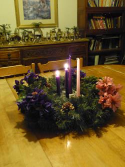Second Sunday Of Advent - Light two purple candles.