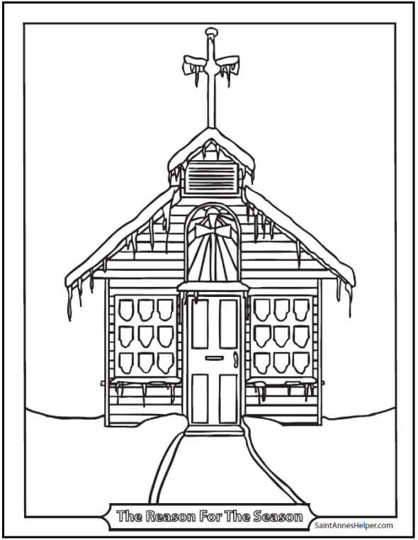 church year coloring pages january