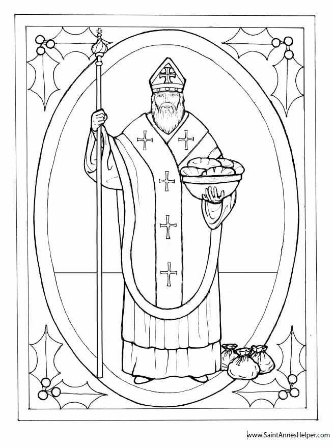 Download 280 St Nicholas Coloring Pages PNG PDF File Download 280 