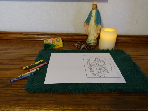Bishop Sitting In Chair - Confirmation Coloring Page