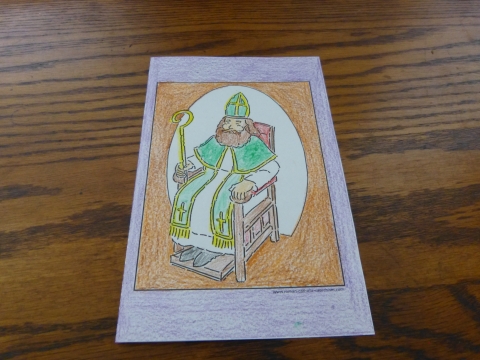 Confirmation Symbol: Bishop Sitting In Chair - Confirmation Coloring Page Confirmation Symbol: Bishop Sitting In Chair - Confirmation Coloring Page