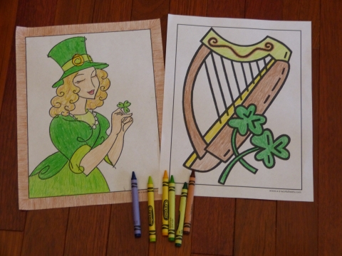 4 St Patrick S Day Coloring Pages Short Irish Blessings