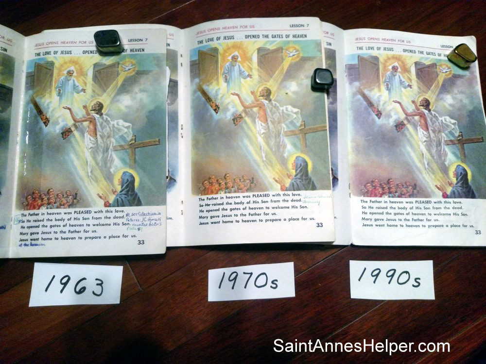 Catholic catechism for children: The New Saint Joseph First Communion Catechism, page 33: Jesus Christ Resurrection.