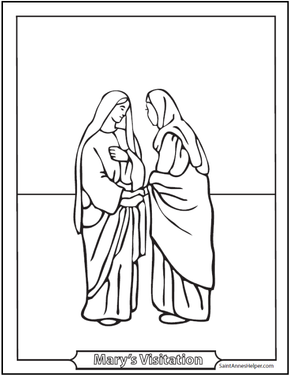 Joyful Mysteries Of The Rosary Coloring Page Joyful Mysteries Of The Rosary Coloring Page