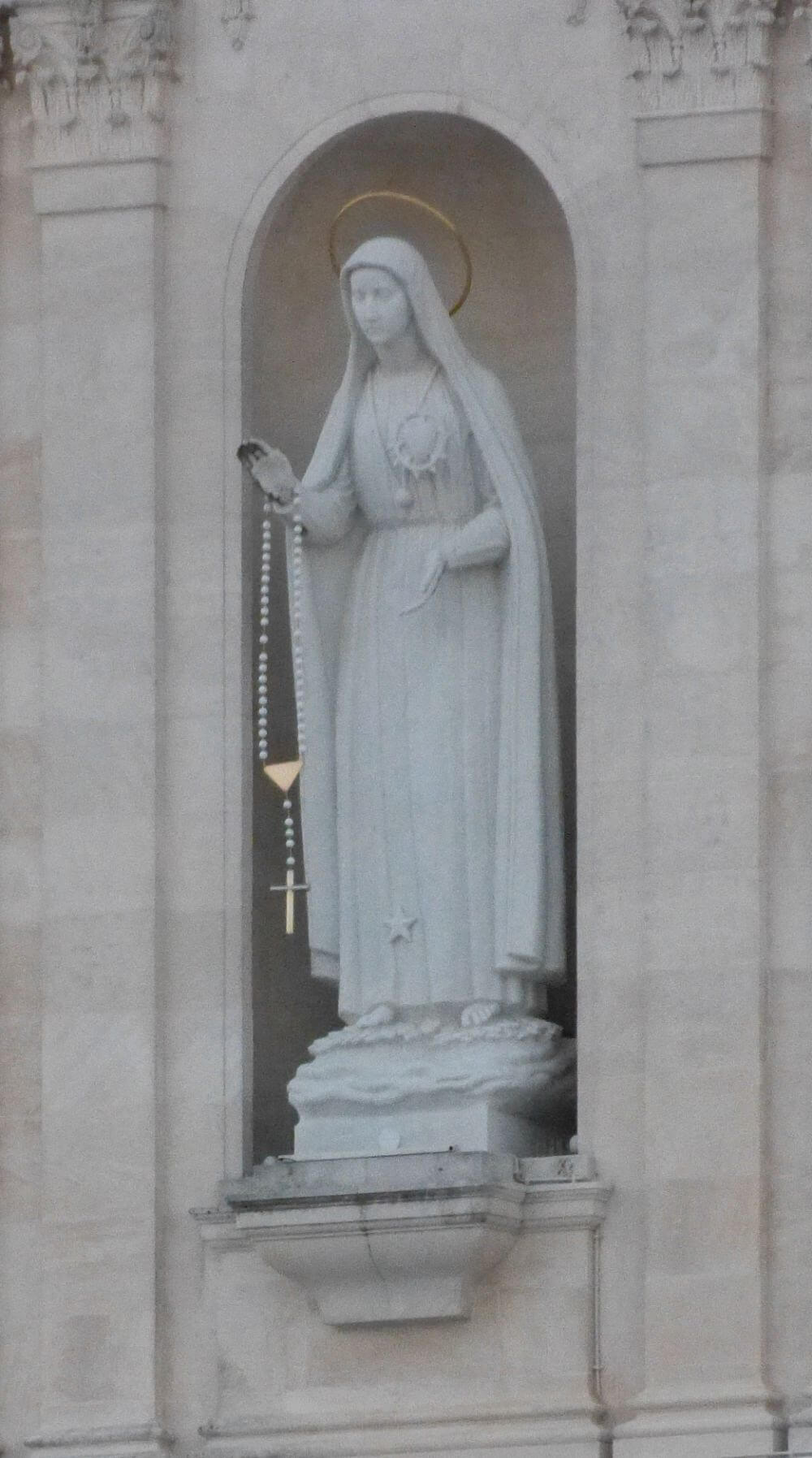 The Virgen de Fatima during the 100th anniversary of Fatima 2017. Virgen de Fatima 100th anniversary of Fatima