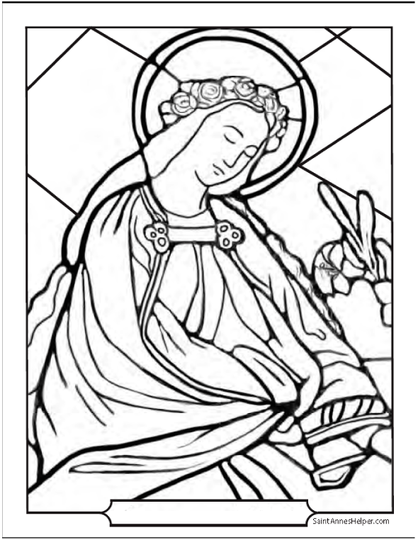 saint of the day coloring pages - photo #24