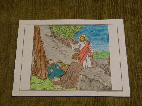 Lent coloring pages - Jesus says, "Watch and Pray" in the Garden of Gethsemane