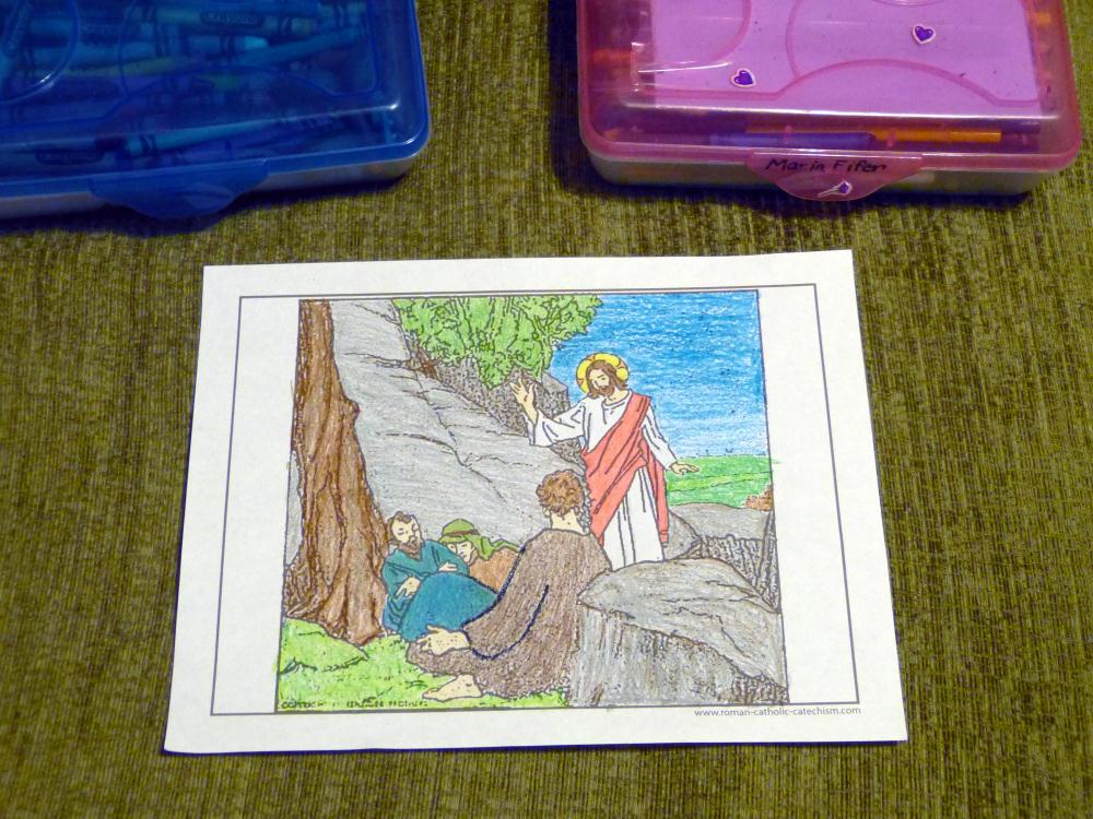 What is Lent coloring page photo.